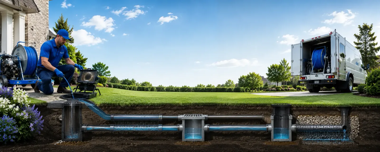 Outdoor drain cleaning information for Stanley, NY